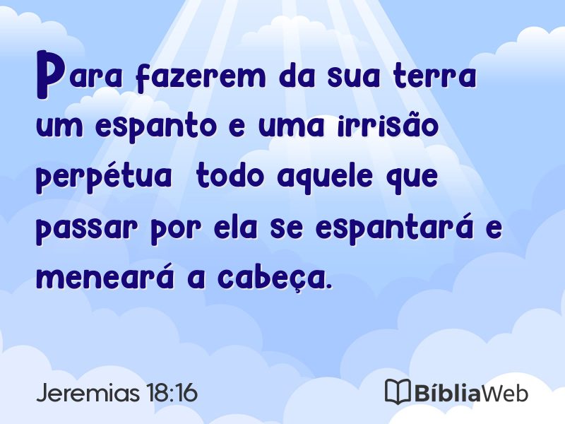Jeremias 18:16 em imagem para compartilhar