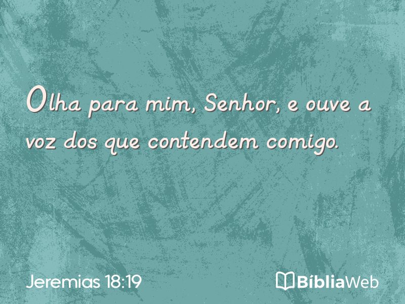 Jeremias 18:19 em imagem para compartilhar