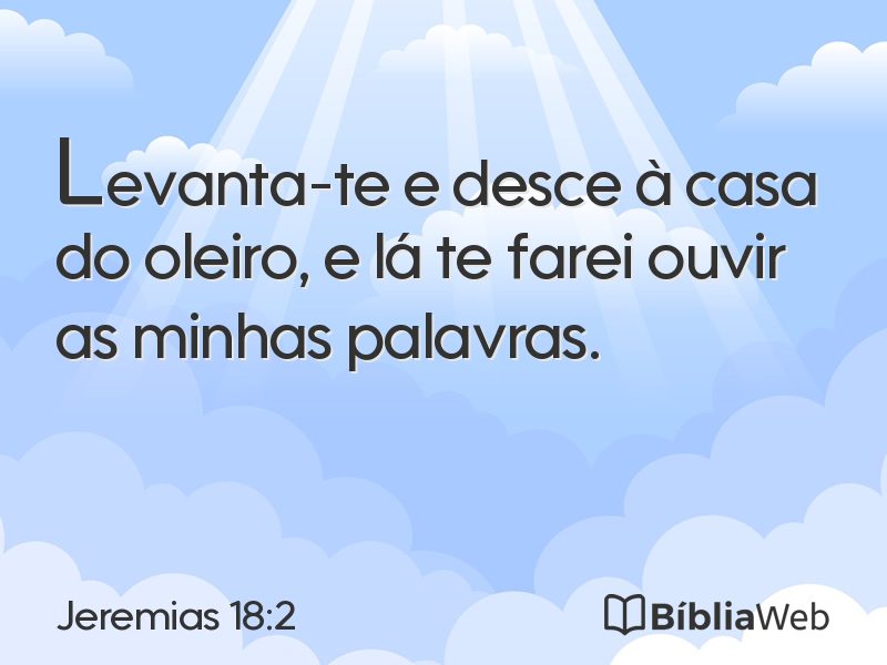 Jeremias 18:2 em imagem para compartilhar