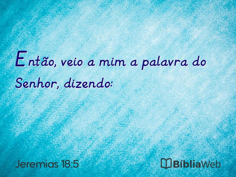 Jeremias 18:5 em imagem para compartilhar