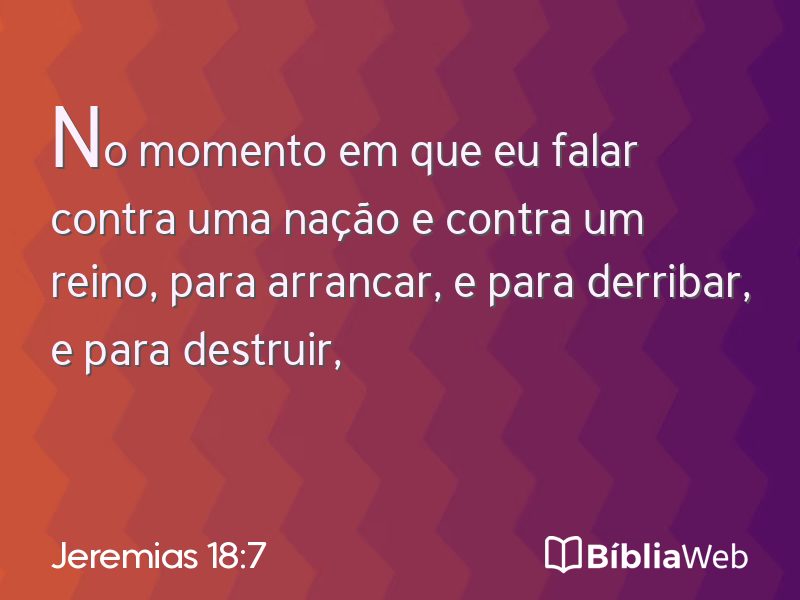 Jeremias 18:7 em imagem para compartilhar