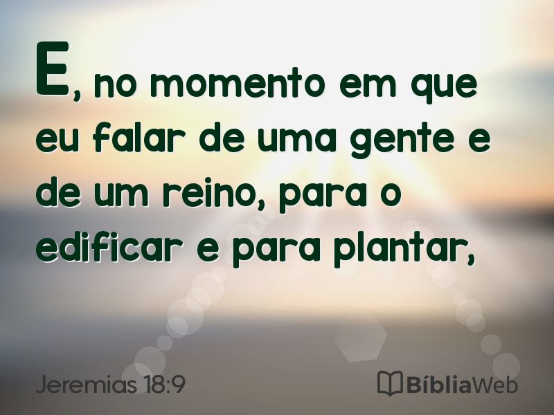 Jeremias 18:9 em imagem para compartilhar