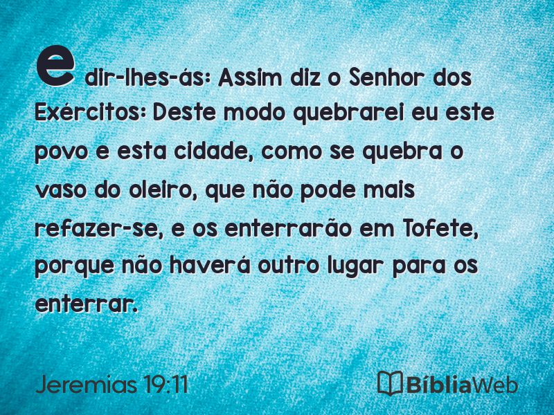 Jeremias 19:11 em imagem para compartilhar