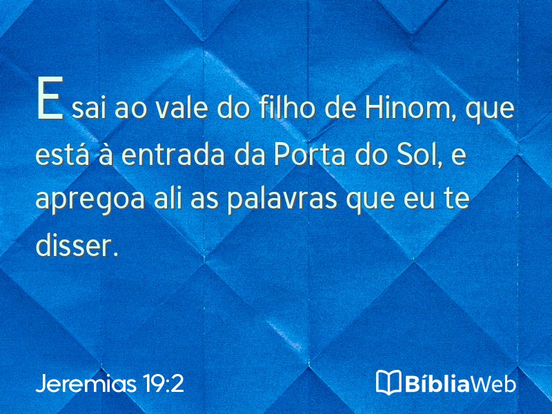 Jeremias 19:2 em imagem para compartilhar