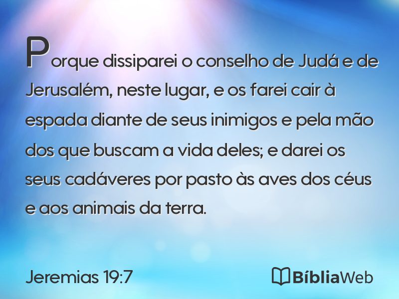 Jeremias 19:7 em imagem para compartilhar