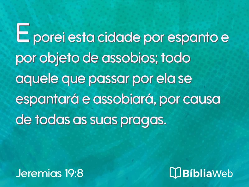 Jeremias 19:8 em imagem para compartilhar