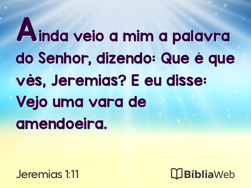 Jeremias 1:11 em imagem para compartilhar