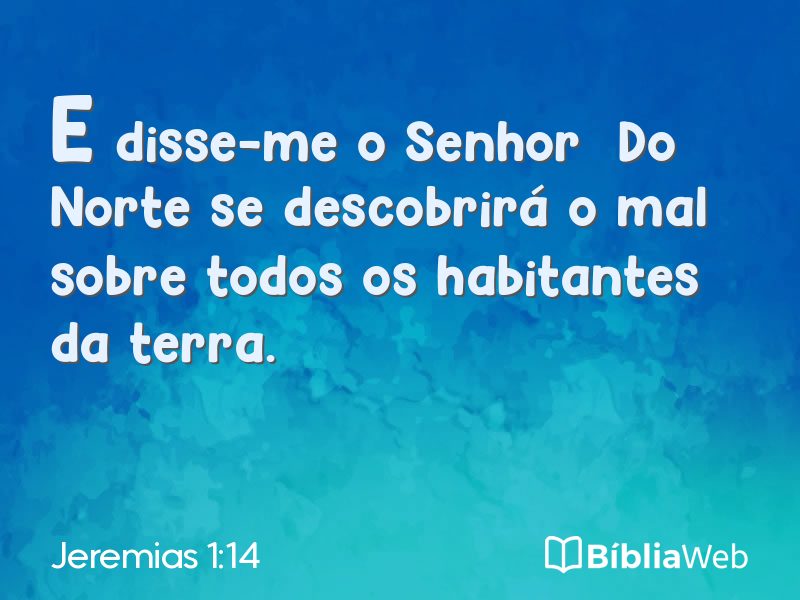 Jeremias 1:14 em imagem para compartilhar