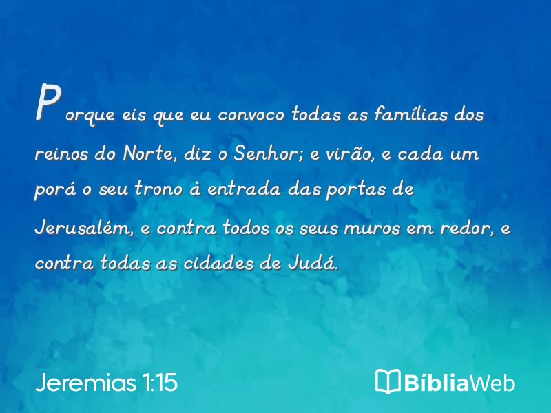Jeremias 1:15 em imagem para compartilhar