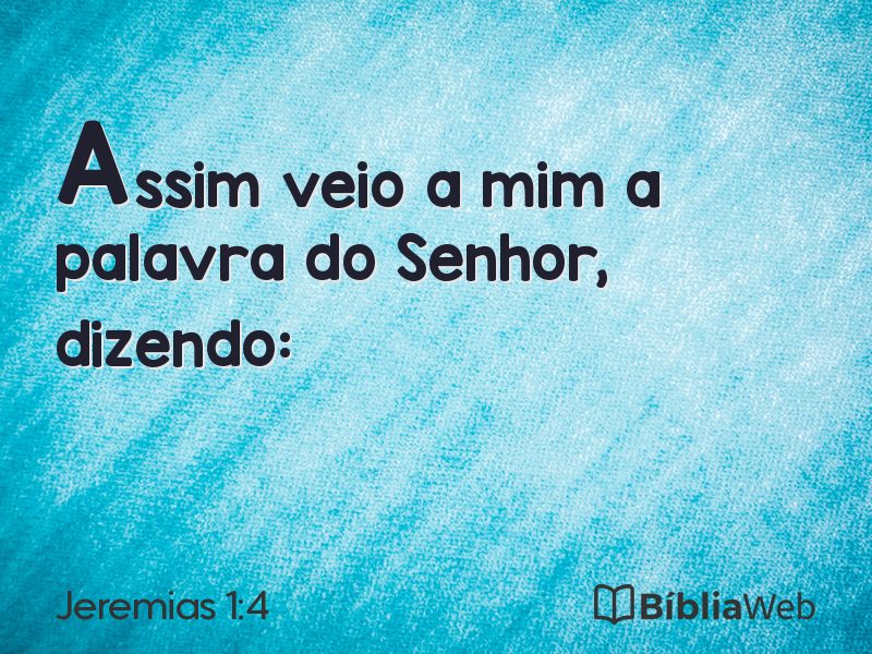 Jeremias 1:4 em imagem para compartilhar