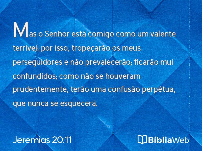 Jeremias 20:11 em imagem para compartilhar