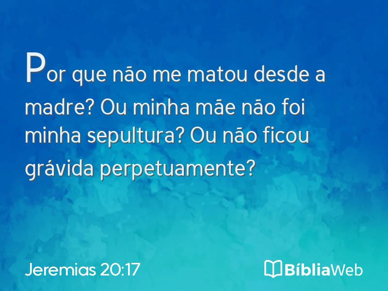 Jeremias 20:17 em imagem para compartilhar