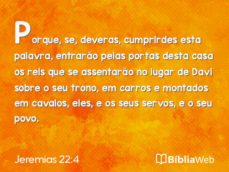 Jeremias 22:4 em imagem para compartilhar