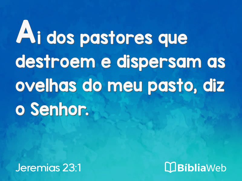 Jeremias 23:1 em imagem para compartilhar