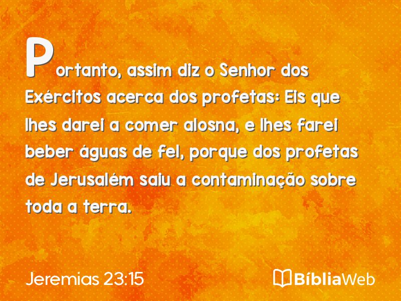 Jeremias 23:15 em imagem para compartilhar