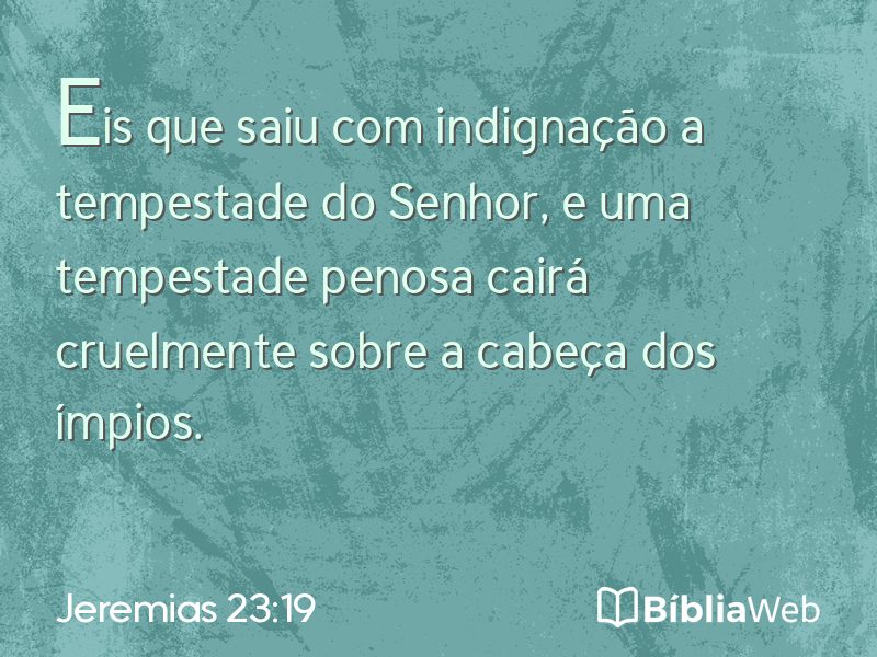 Jeremias 23:19 em imagem para compartilhar