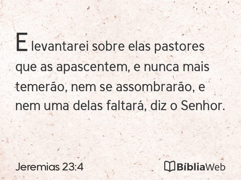 Jeremias 23:4 em imagem para compartilhar