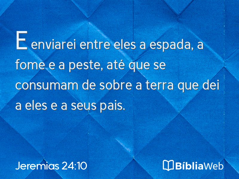 Jeremias 24:10 em imagem para compartilhar