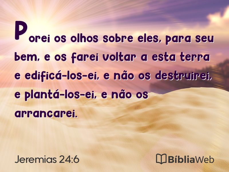 Jeremias 24:6 em imagem para compartilhar