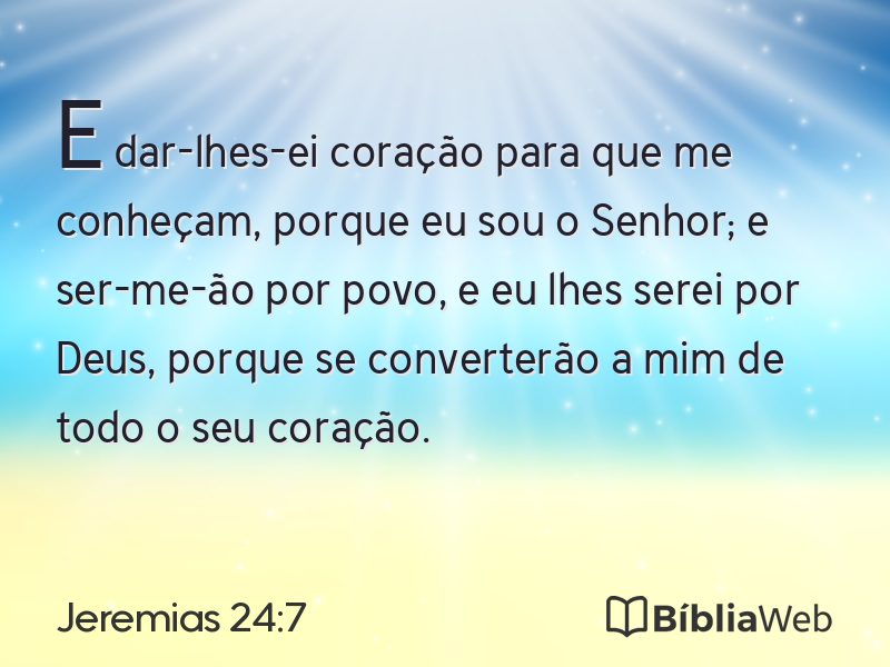 Jeremias 24:7 em imagem para compartilhar