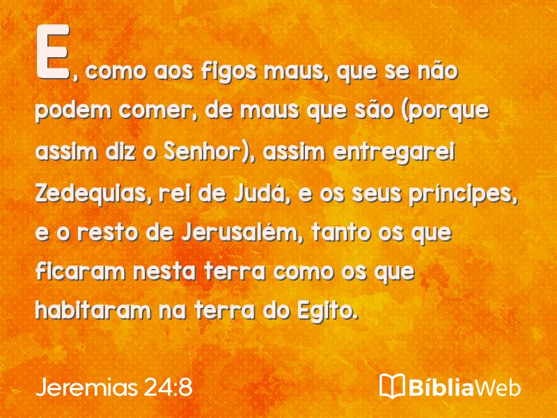 Jeremias 24:8 em imagem para compartilhar
