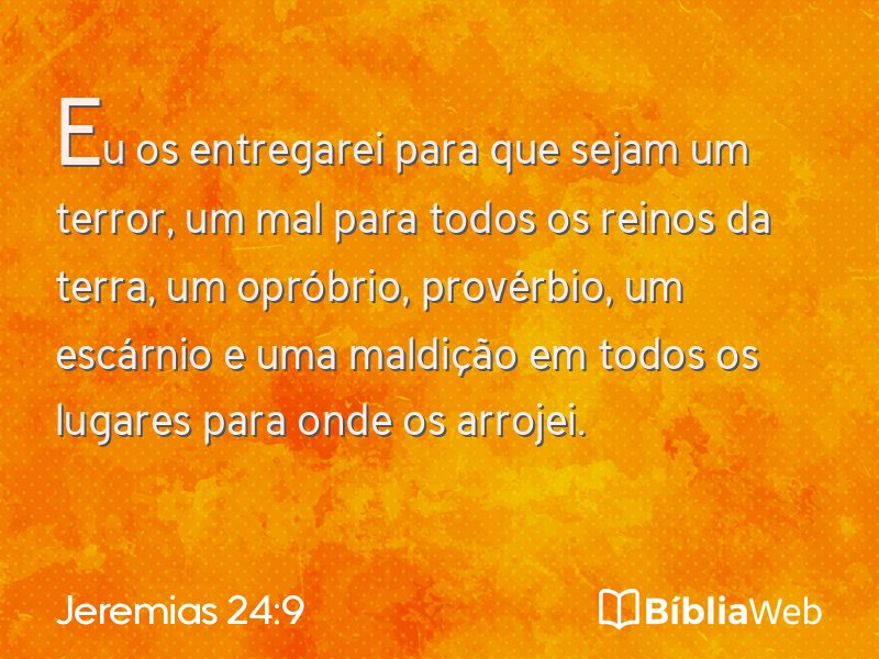 Jeremias 24:9 em imagem para compartilhar