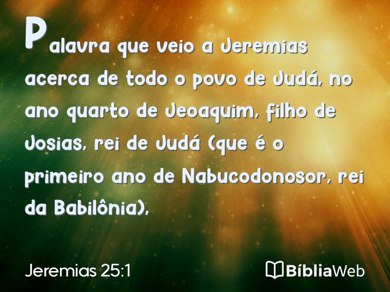 Jeremias 25:1 em imagem para compartilhar