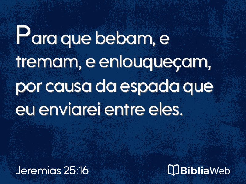 Jeremias 25:16 em imagem para compartilhar