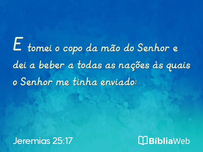 Jeremias 25:17 em imagem para compartilhar