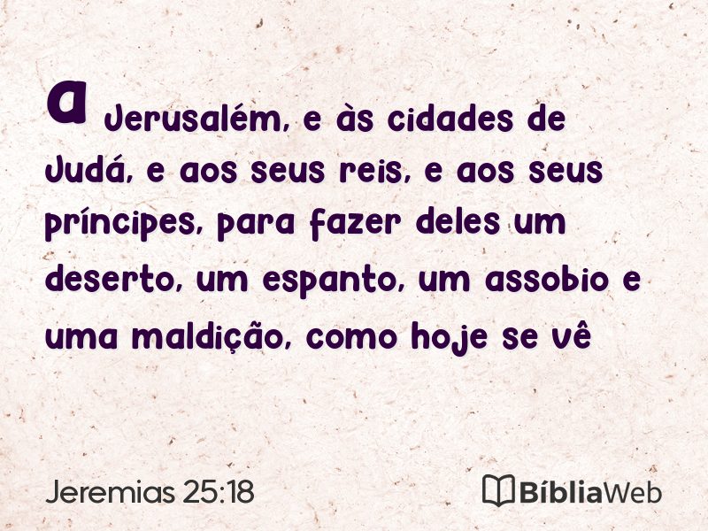Jeremias 25:18 em imagem para compartilhar