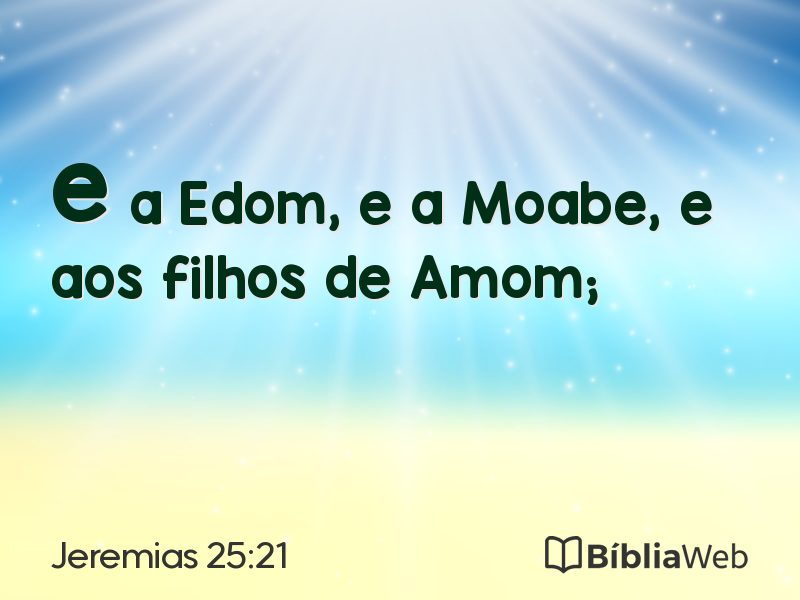 Jeremias 25:21 em imagem para compartilhar