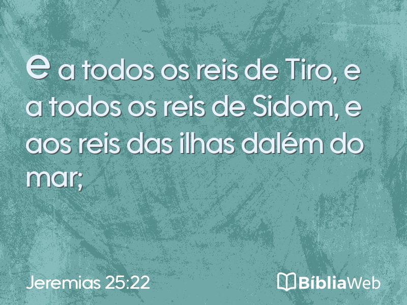 Jeremias 25:22 em imagem para compartilhar