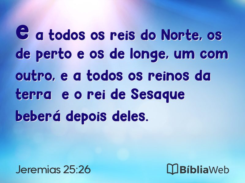 Jeremias 25:26 em imagem para compartilhar