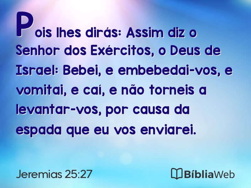 Jeremias 25:27 em imagem para compartilhar