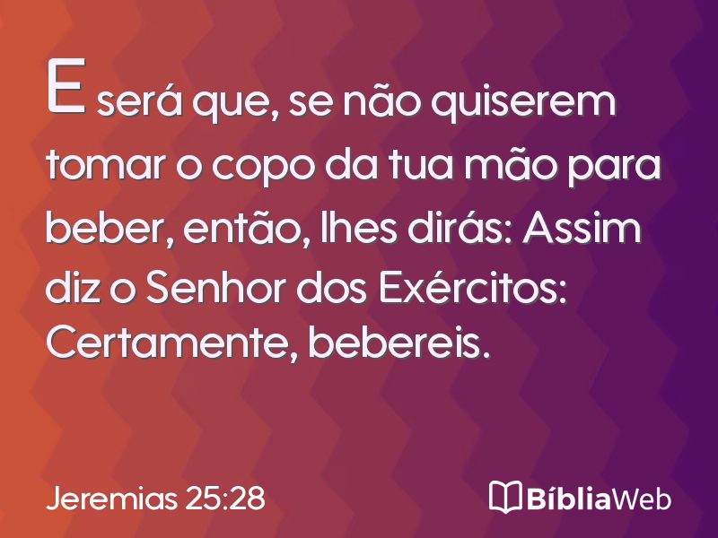 Jeremias 25:28 em imagem para compartilhar