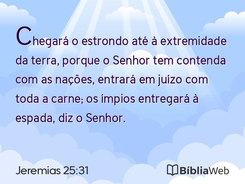 Jeremias 25:31 em imagem para compartilhar