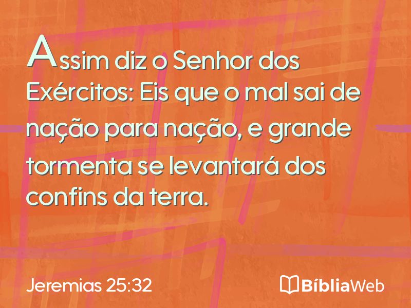 Jeremias 25:32 em imagem para compartilhar