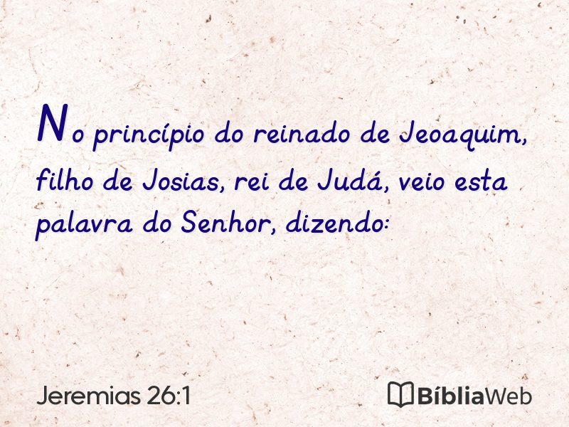 Jeremias 26:1 em imagem para compartilhar