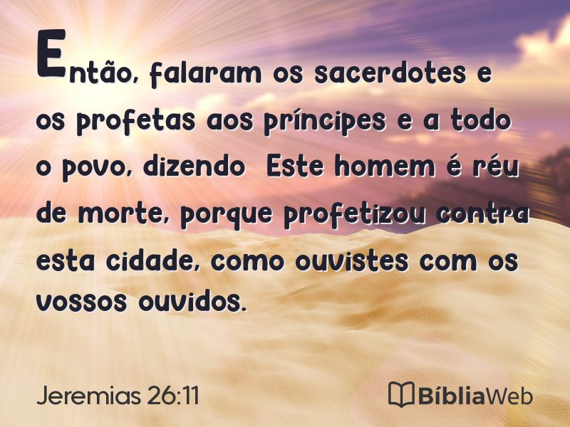 Jeremias 26:11 em imagem para compartilhar