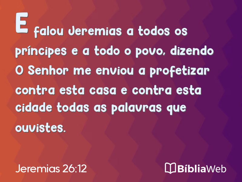 Jeremias 26:12 em imagem para compartilhar