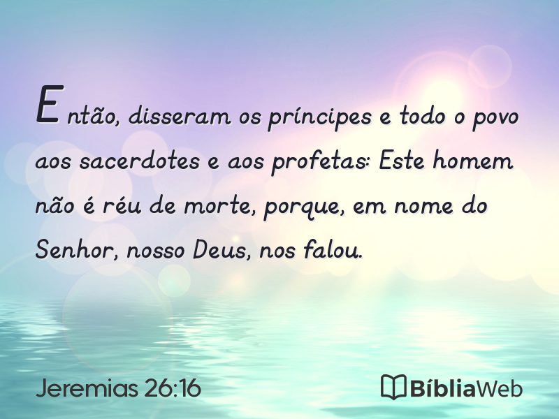 Jeremias 26:16 em imagem para compartilhar