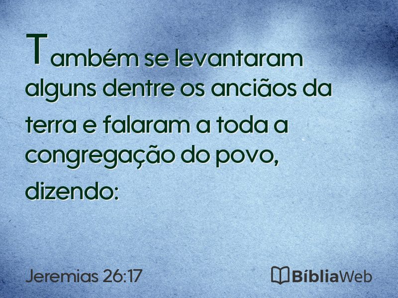 Jeremias 26:17 em imagem para compartilhar