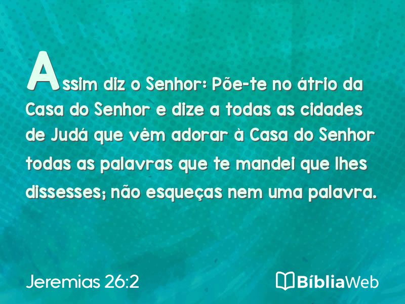 Jeremias 26:2 em imagem para compartilhar