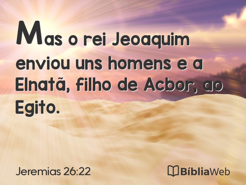 Jeremias 26:22 em imagem para compartilhar