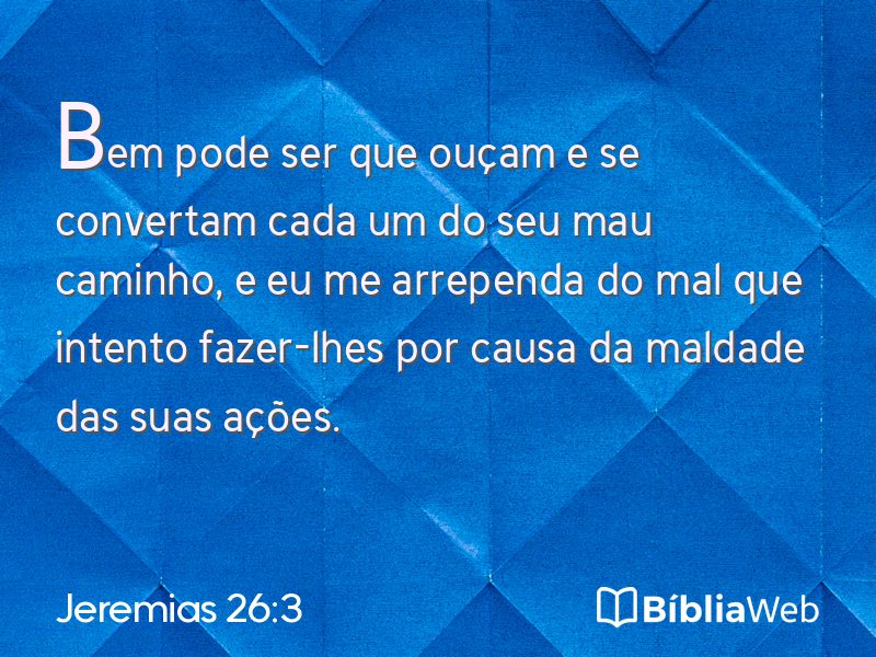 Jeremias 26:3 em imagem para compartilhar