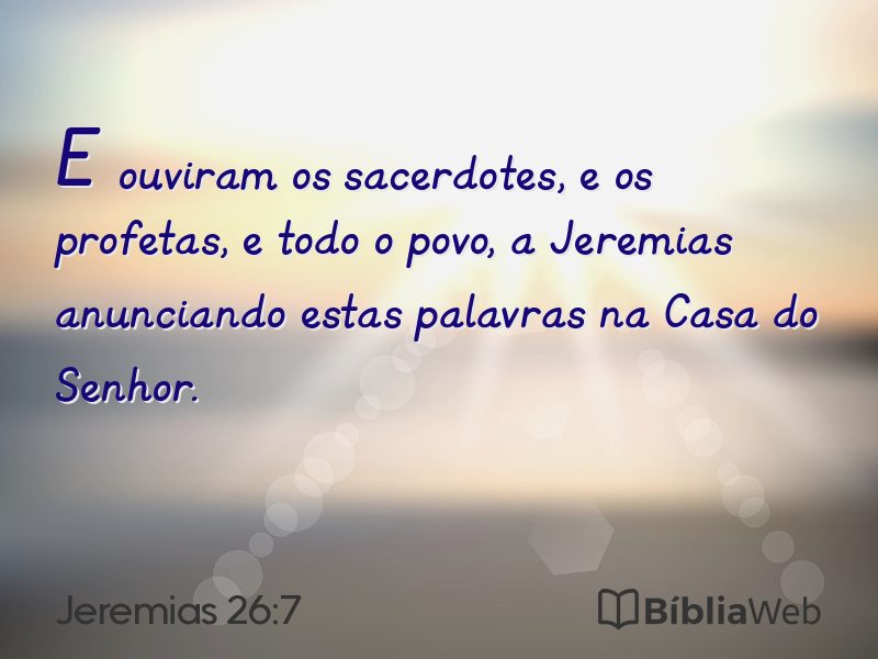 Jeremias 26:7 em imagem para compartilhar
