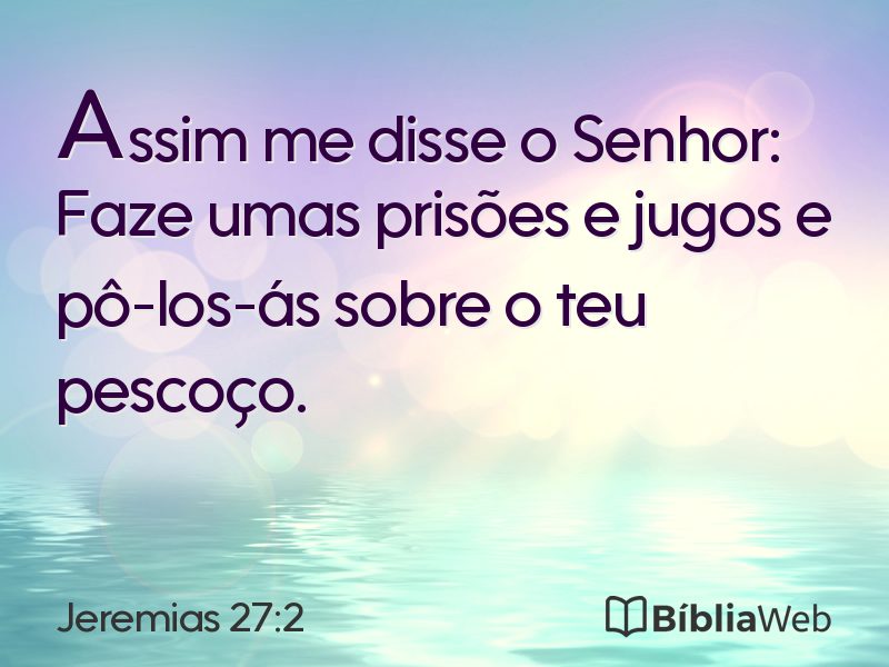 Jeremias 27:2 em imagem para compartilhar