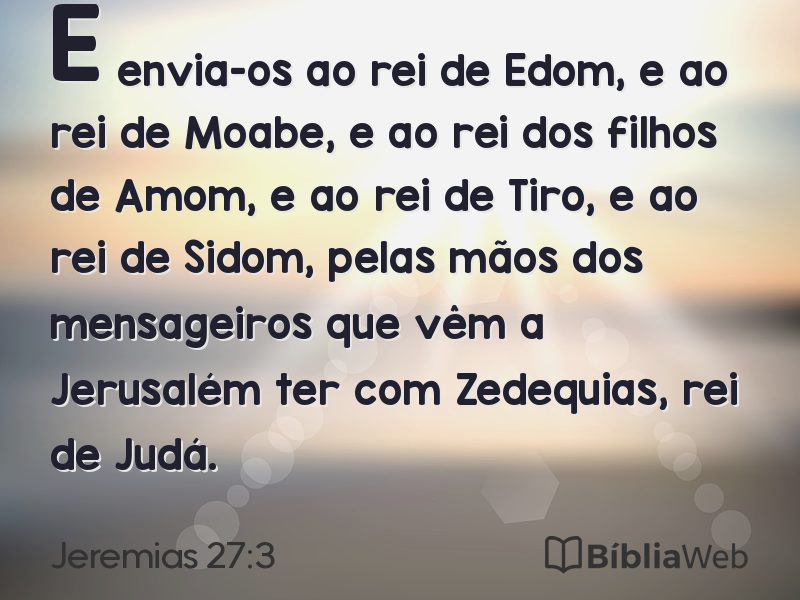 Jeremias 27:3 em imagem para compartilhar