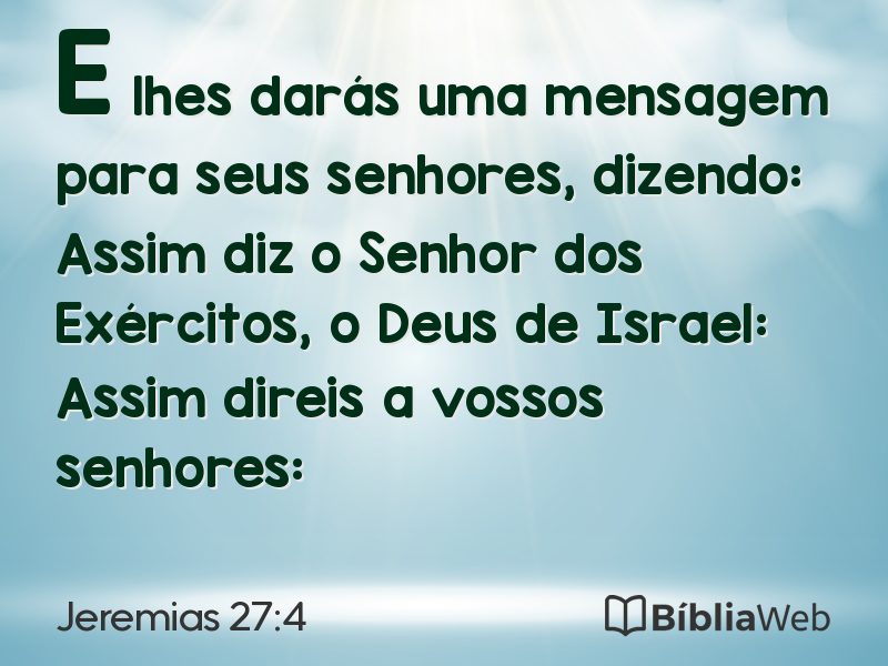 Jeremias 27:4 em imagem para compartilhar