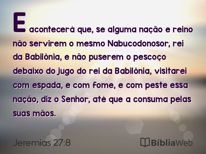 Jeremias 27:8 em imagem para compartilhar